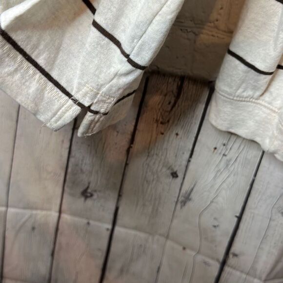 Vintage Wrangler Jeans Co Men's Long Sleeve Shirt Stripe Beige Brown Size XL - Picture 3 of 7